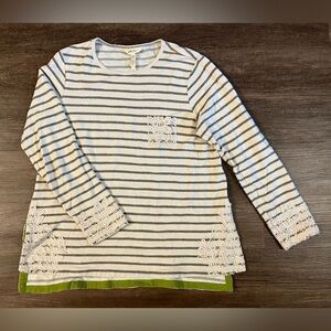 Matilda Jane‎ Clothing The Adventure Begins Classic With A Twist Top Large E40